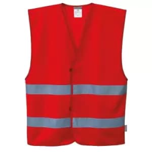 Portwest Iona 2 Band Reflective Safety Vest Red S / M