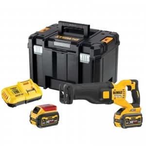 DEWALT DCS389 54v XR Cordless FLEXVOLT High Power Reciprocating Saw 2 x 6ah Li-ion Charger Case
