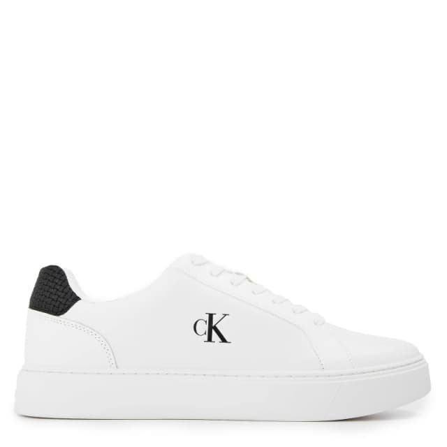 Calvin Klein Mens CK L Classic Cup Low-Top Trainers White/Black male 7 (41)