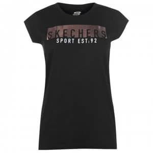 Skechers Print T Shirt - Black