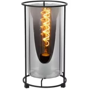 Lucide DOUNIA - Table Lamp - Ø15cm - 1xE27 - Black