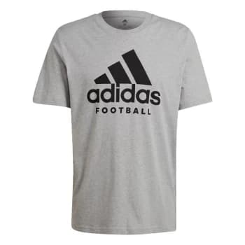 adidas Football Logo T-Shirt Mens - Grey