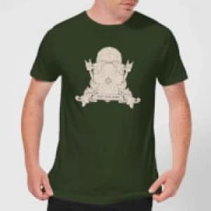 Crystal Maze Fast And Safe Crest Mens T-Shirt - Forest Green - L