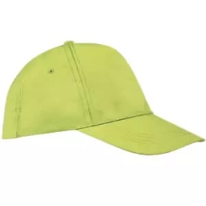 SOLS Unisex Buzz 5 Panel Baseball Cap (ONE) (Apple Green)