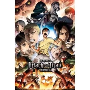 Attack On Titan Season 2 Collage Key Art Maxi Poster