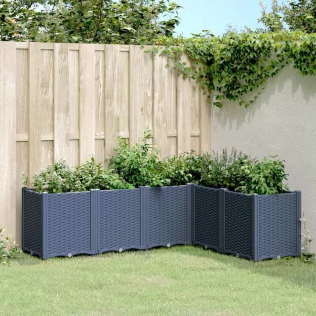 VIDAXL Garden Planter Blue Grey 160x120x53cm pp Vidaxl 8721012410688