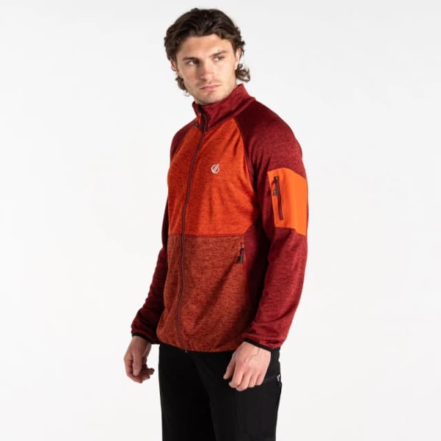 Dare 2b Mens Torrek Fleece - Syrah Red/Cinnamon Syrah Red/Cinnamon S