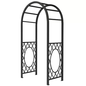 Rowlinson Wrenbury Round Top Metal Garden Arch