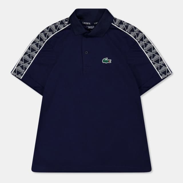 Lacoste Short-Sleeve Polo Shirt Navy Blue male 12 Years