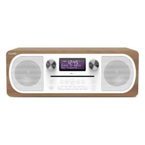Evoke C D6 All-in-One DABFM Stereo with CD Bluetooth in Walnut