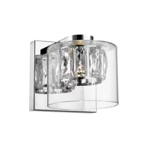 Gem Wall Lamp, Chrome, 450lm, 3000K
