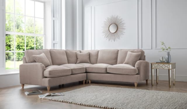 The Great Sofa Company Orla 2 Corner 2 Manhattan Ice (no cutout) in Taupe Unisex