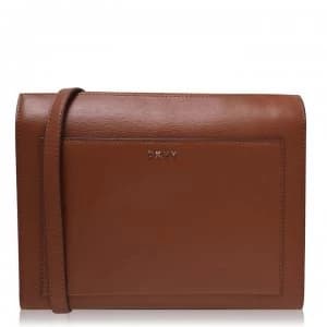 DKNY Sutton Chain Medium Boxy Cross Body Bag - Caramel CAR