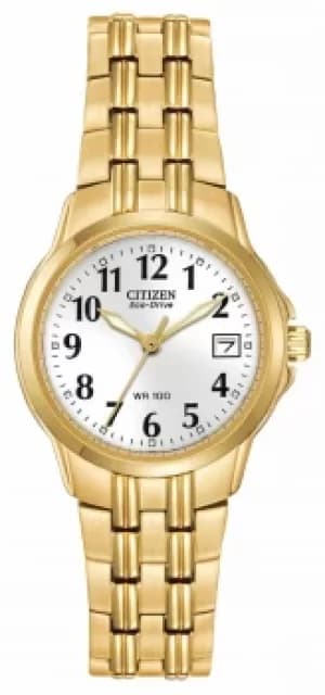 Citizen Womens Silhouette Sport Eco-Drive Gold IP Watch