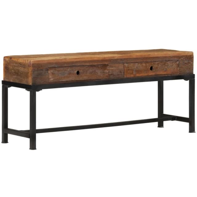 Vidaxl TV Cabinet 110X30X46cm Solid Wood Reclaimed, Brown 351124