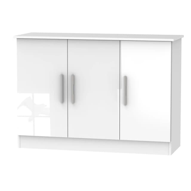 Ready Assembled 2 U Trent 3 Door Sideboard (Ready Assembled) White