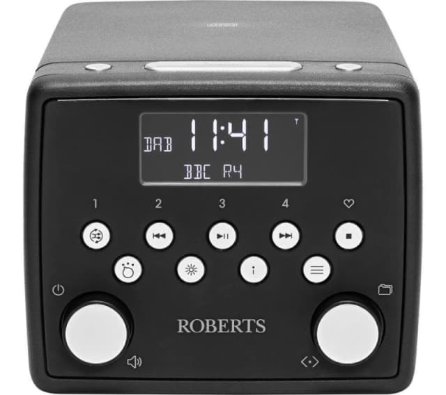 ROBERTS SOUND 49 DAB / FM Bluetooth Clock Radio - Black 5038301312428