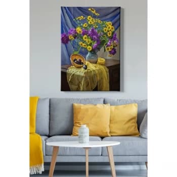 Kanvas Tablo (70 x 100) - 122 Multicolor Decorative Canvas Painting