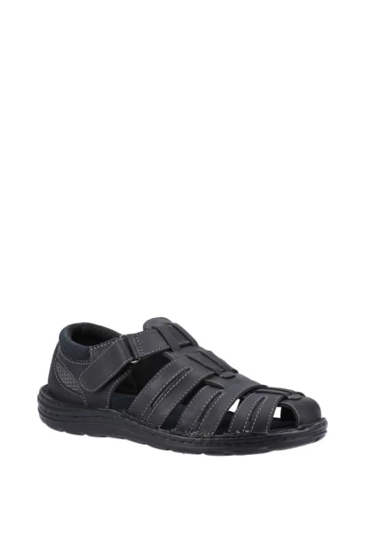 Hush Puppies Hush Puppies Men Albert Fisherman Sandal in Black Size: 10 Black 10 Male 5063294006535