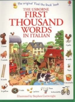 The Usborne First Thousand Words in Italian by Heather Amery Paperback