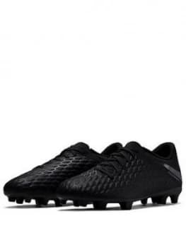 Nike Mens Hypervenom Phantom 3 Club Firm ground Football Boot Black Size 10 Men