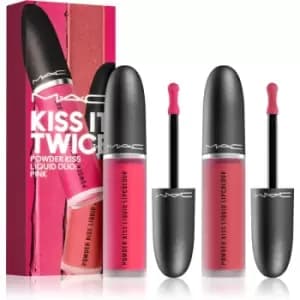 MAC Cosmetics Kiss It Twice Gift Set Pink (for Lips) Shade