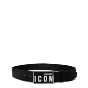 DSQUARED2 Icon Plaque Belt - Black