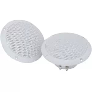 Pair Waterproof Ceiling Speakers 80W 4ohm 5" Kitchen Bathroom Water Resistant