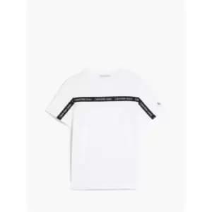 Calvin Klein Jeans Ckj Logo Tape Ss T-Shirt - White