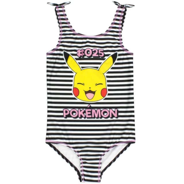 Pokemon 1 Piece Swimming Costume Black