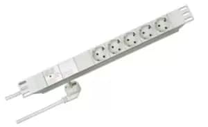 Kopp 2m 5 Socket Type F - German Schuko Extension Lead, 250 V ac