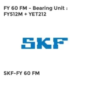 FY 60 FM - Bearing Unit : FY512M + YET212