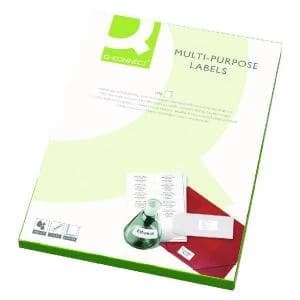 Q-Connect Multipurpose Labels 199.6x143.5mm 2 Per Sheet White Pack of