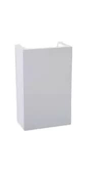 Gallery LED 2 Light Square Plaster Indoor Wall Light White