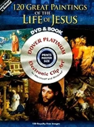 120 great paintings of the life of jesus platinum dvd and book