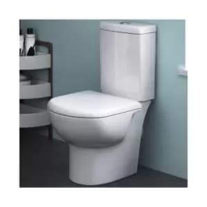 Nuie - Provost Close Coupled Toilet Push Button Cistern 620mm Projection - Excluding Seat