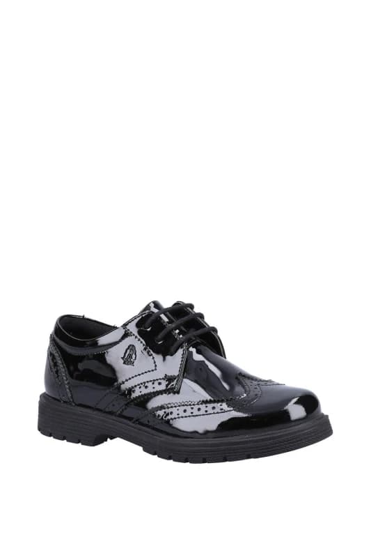 Hush Puppies 'SALLY Patent JUNIOR' BTS FLFR Black