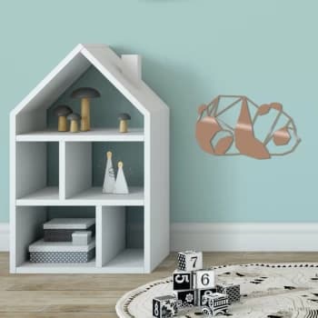 Panda3 - Copper Copper Decorative Metal Wall Accessory