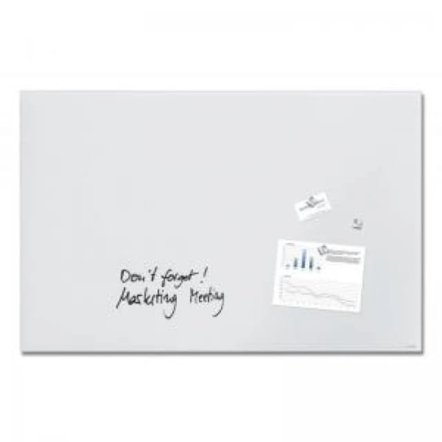 Artverum Magnetic Glass Drywipe Board Matt Super White 1000x650 DD - GL541