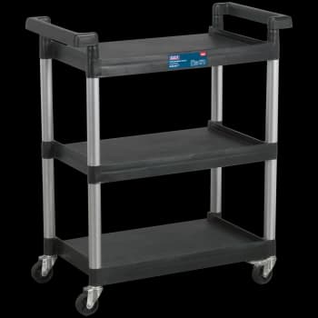 Sealey 3 Level Shelf Black / Silver