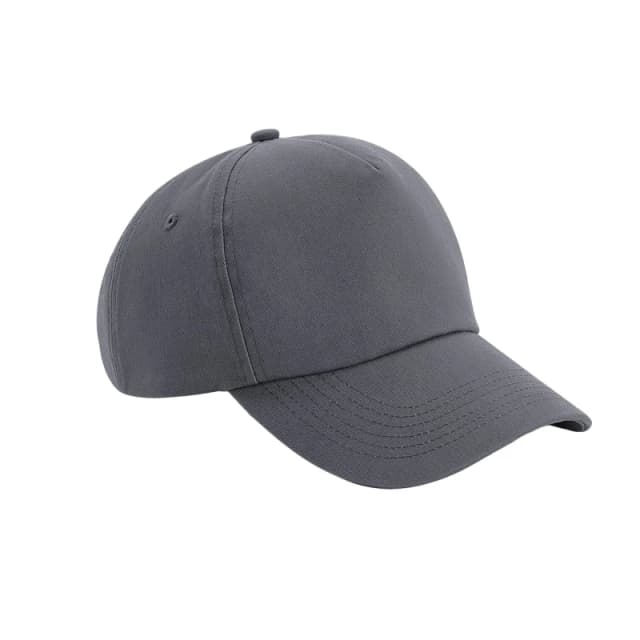 Beechfield Beechfield Men Authentic 5 Panel Cap in Dark Grey Dark Grey One Size Male 5063417944065