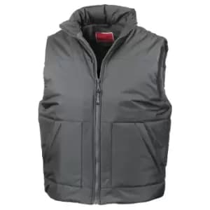 Result Fleece Lined Bodywarmer Water Repellent Windproof Jacket (2XL) (Dark Grey)