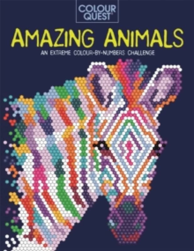 Colour Quest: Amazing Animals : An Extreme Colour by Numbers Challenge Paperback / softback