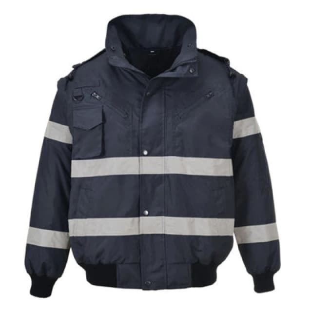 Portwest Iona 3 in 1 Bomber Jacket S435NAR4XL Colour: Navy