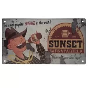 Fallout Sunset Sarsaparilla Metal Sign