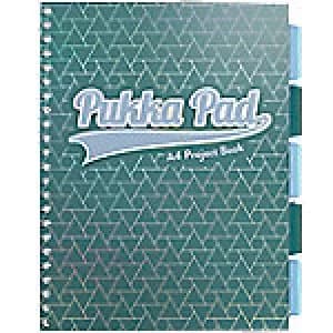 Pukka Pad Project Book Glee A4 Ruled Green Perforated 200 Sheets