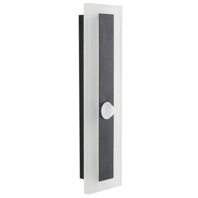 Beliani Outdoor LED Wall Light Savane With Motion Sensor Black