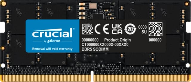 Crucial CT16G56C46S5T memory module 16GB 1 x 16GB DDR5 262-pin SO-DI