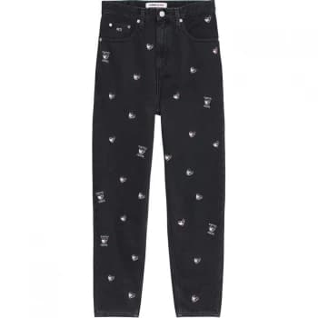 Tommy Jeans High Rise Heart Jeans - DENIM BLACK 1BZ