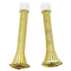 BQ Carbon steel Brass effect Door stop Pack of 2